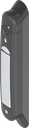 Schwenkgriff Agent E Smart Access, GD-Zn weißaluminium gepulvert und Polyamid GF schwarz