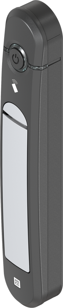 Schwenkgriff Agent E Smart Access, GD-Zn weißaluminium gepulvert und Polyamid GF schwarz