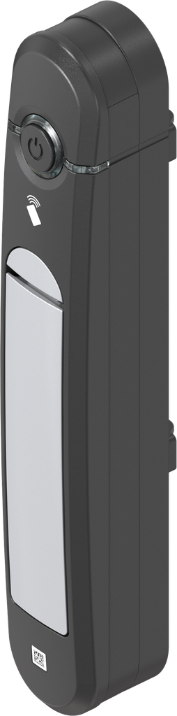 Schwenkgriff Agent E BLE, GD-Zn weißaluminium gepulvert und Polyamid GF schwarz