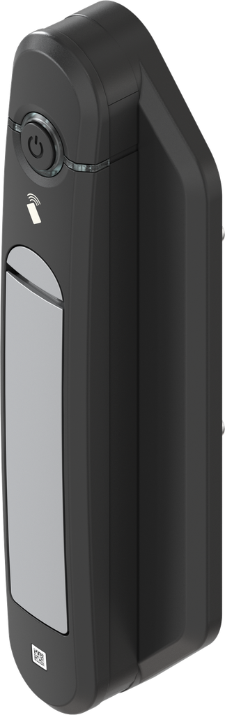 Schwenkgriff Agent E Smart Access, GD-Zn weißaluminium gepulvert und Polyamid GF schwarz