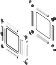 EMKA Proflex aluminium window kit, Aluminium anodized