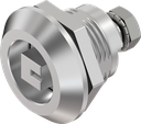 Vibration-resistant quarter turn square 8 with marking, Stainless steel AISI 316