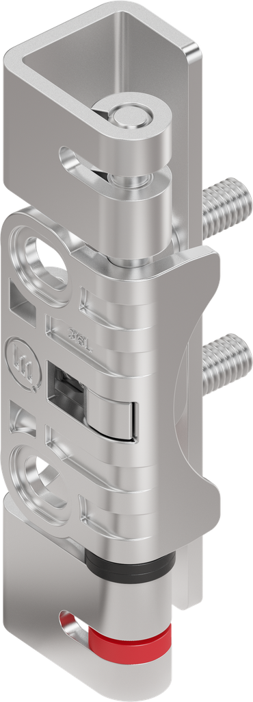 125° hinge for quick door installation, Stainless steel