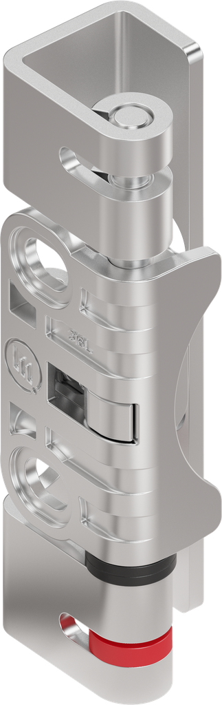 125° hinge for quick door installation, Stainless steel