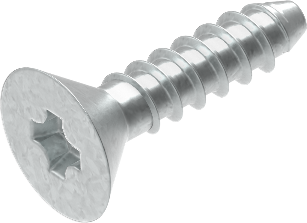 Countersunk head tapping screw 3.5 x 13, Steel zinc-plated