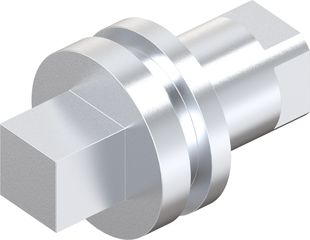 Insert square 7, Zinc die chrome-plated