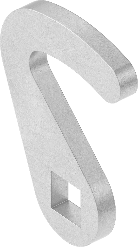 Hakenzunge, Stahl verzinkt