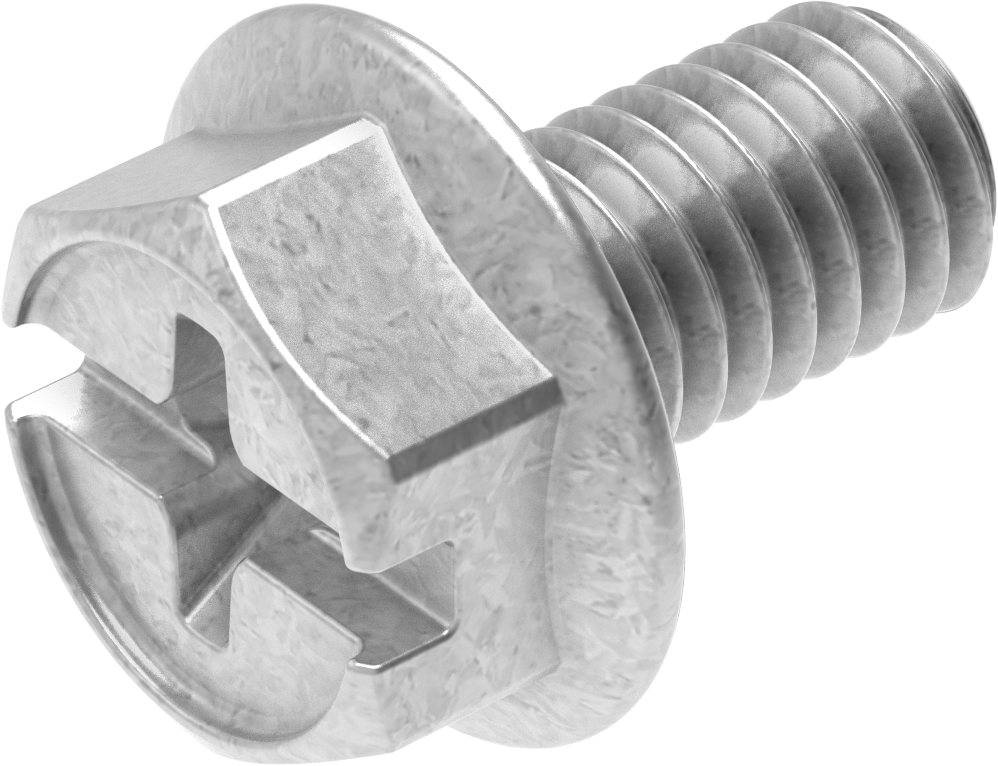 Locking screw M6 x 10, Steel zinc-plated