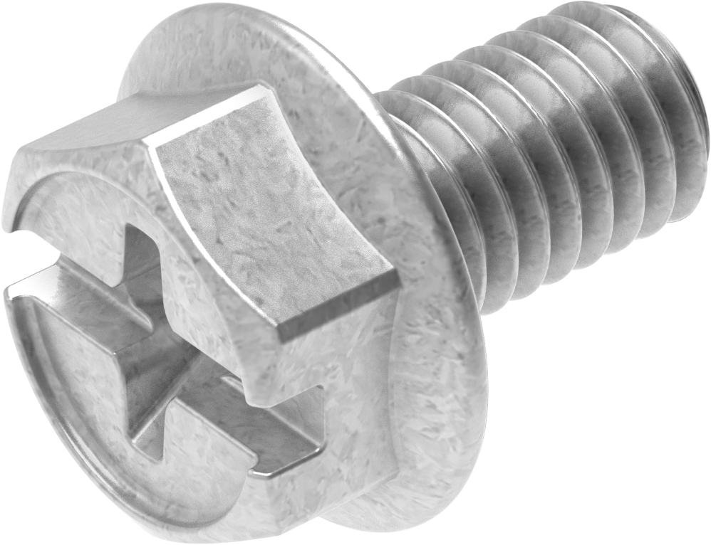 Locking screw M6 x 10, Steel zinc-plated