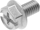 Sperrzahnschraube M6 x 10, Stahl verzinkt