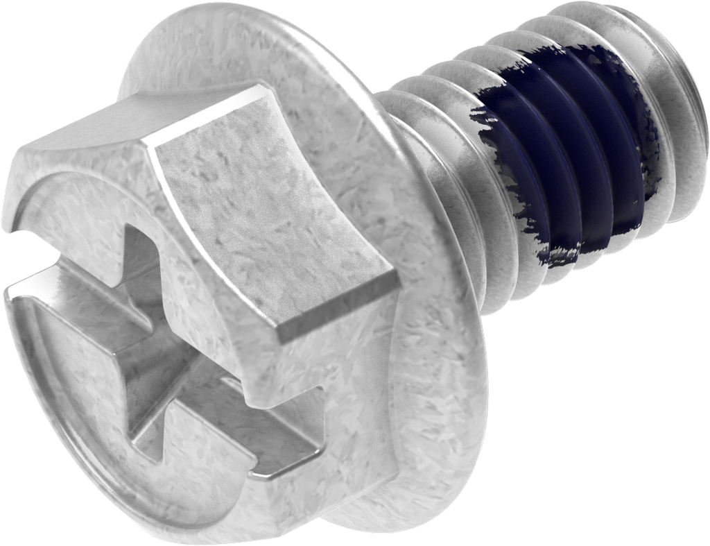 Locking screw M6 x 10, Steel zinc-plated