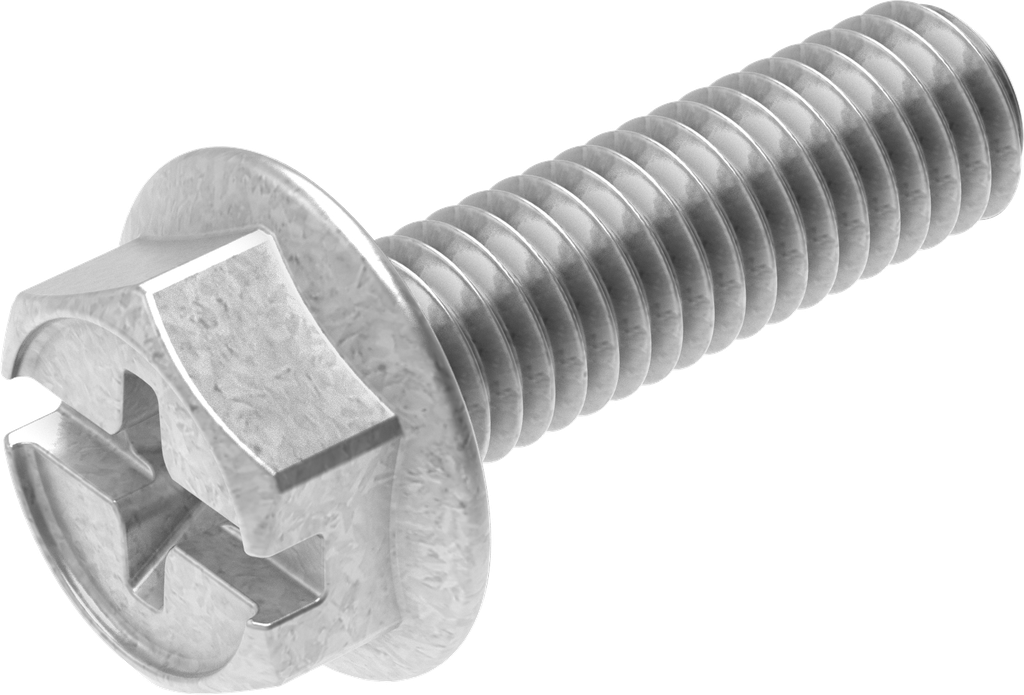 Sperrzahnschraube M6 x 20, Stahl verzinkt