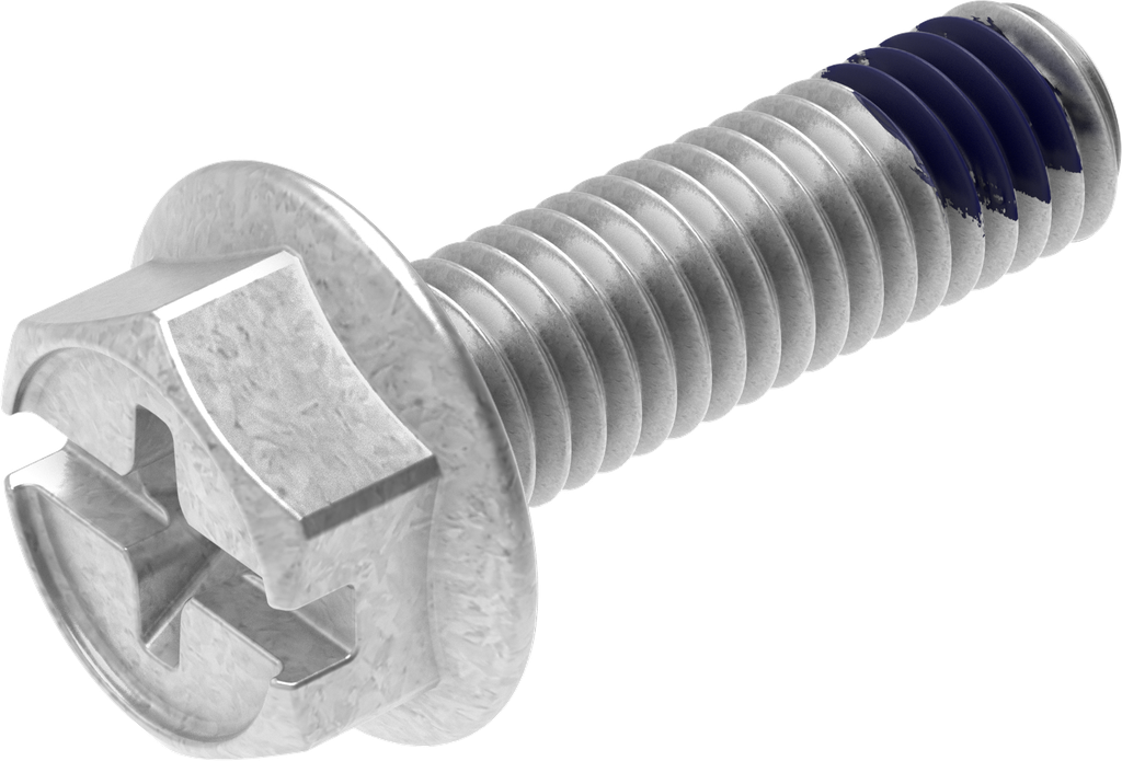 Sperrzahnschraube M6 x 20, Stahl verzinkt