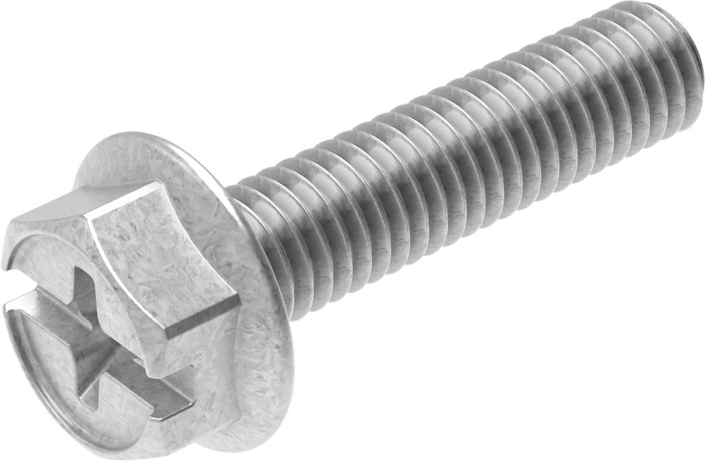 Sperrzahnschraube M6 x 25, Stahl verzinkt