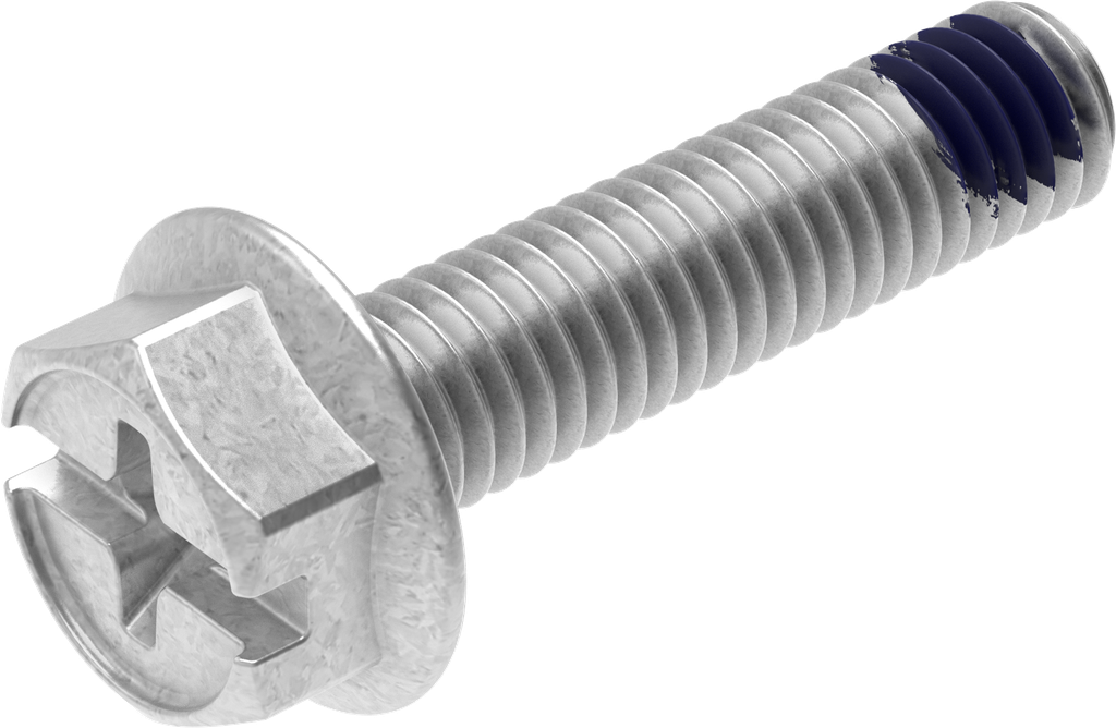 Sperrzahnschraube M6 x 25, Stahl verzinkt