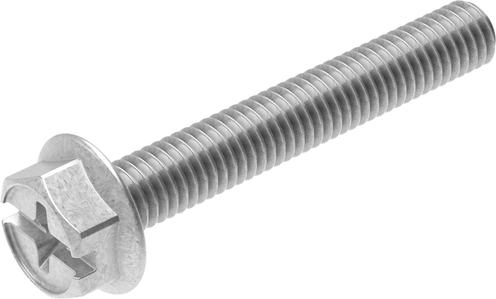 Sperrzahnschraube M6 x 40, Stahl verzinkt