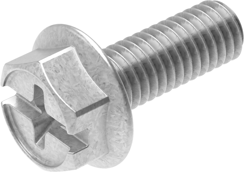 Locking screw M6 x 16, Steel zinc-plated