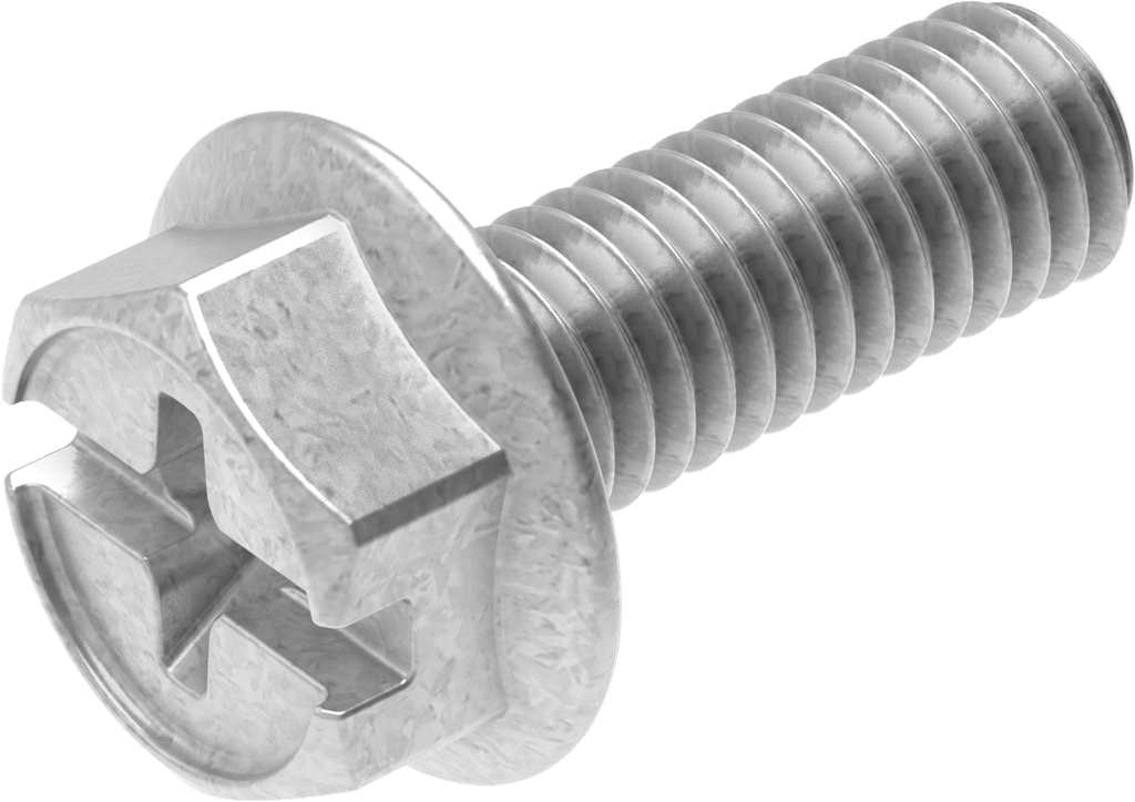 Locking screw M6 x 16, Steel zinc-plated