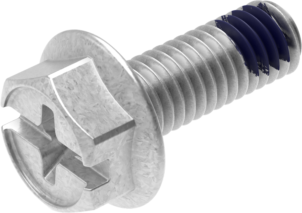 Sperrzahnschraube M6 x 16, Stahl verzinkt