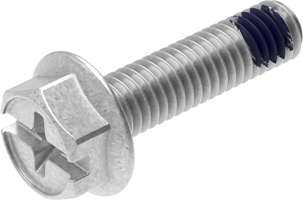 Sperrzahnschraube M6 x 23, Stahl verzinkt