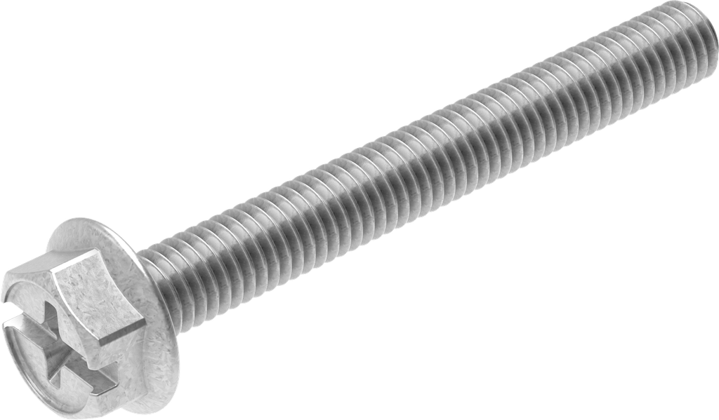 Sperrzahnschraube M6 x 50, Stahl verzinkt