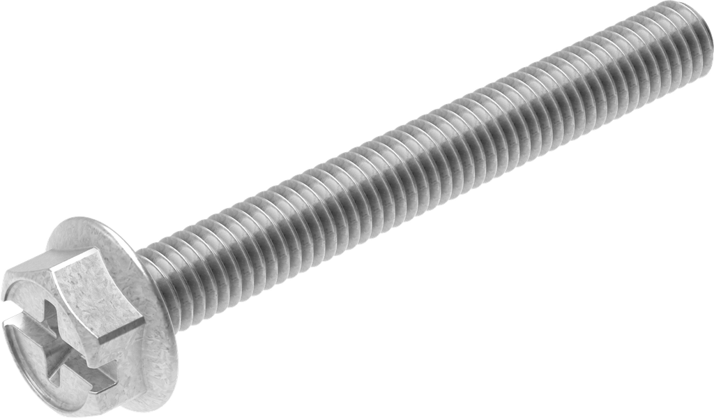 Sperrzahnschraube M6 x 50, Stahl verzinkt