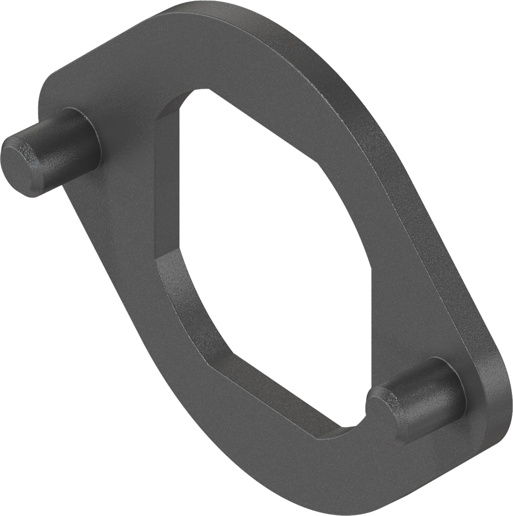 Anti-rotation device, Zinc die black powder-coated