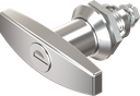 T-handle quarter turn, keyed different, Zinc die chrome-plated