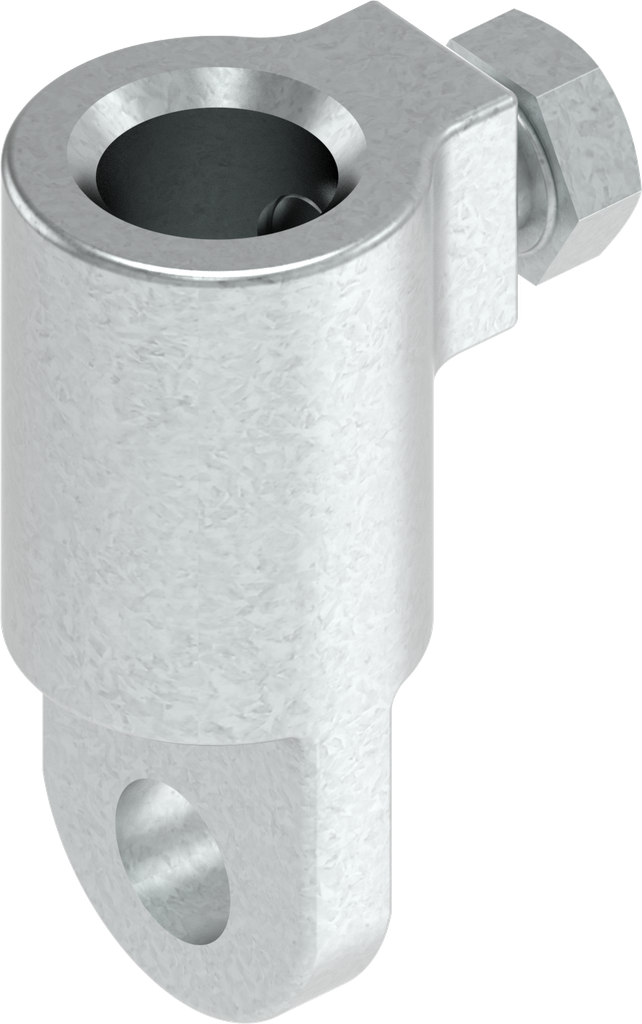 Adapter for round rod, Zinc die zinc-plated
