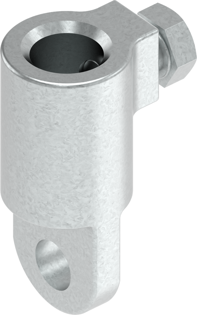 Adapter for round rod, Zinc die zinc-plated