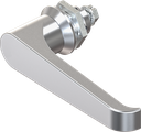 L-handle quarter turn, non-keyed, Zinc die chrome-plated