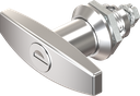 T-handle quarter turn, keyed different, Zinc die chrome-plated