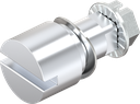 Insert slot 2 x 4, Zinc die chrome-plated