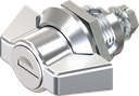 Wing knob quarter turn, keyed different, Zinc die chrome-plated