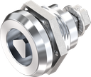 Sicherheits-Vorreiber Dreikant 8, Messing und GD Zn verchromt