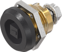 Safety quarter turn square 7, Brass and zinc die black powder-coated