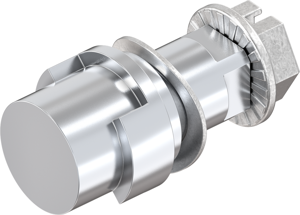 Insert crown type, Zinc die chrome-plated