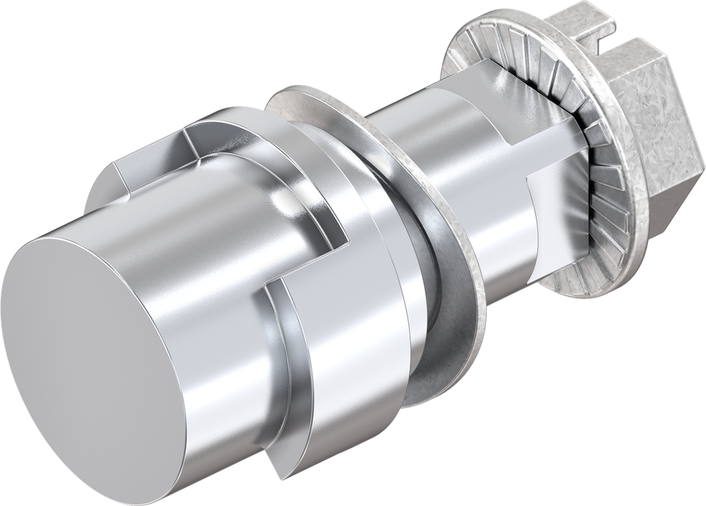 Insert crown type, Zinc die chrome-plated