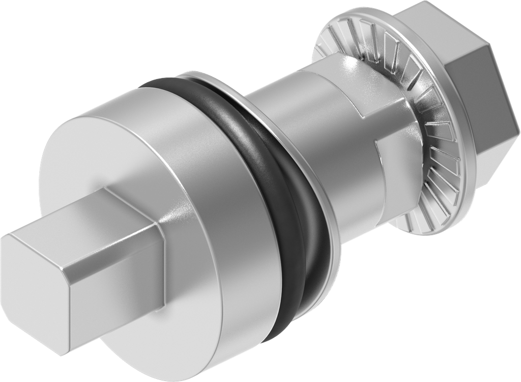 Insert square 6, Stainless steel AISI 303