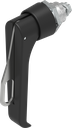 L-handle quarter turn for padlock, Zinc die black powder-coated