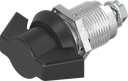 Wing knob quarter turn, non-keyed, Zinc die black powder-coated