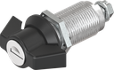 Wing knob quarter turn, keyed EK 333, Zinc die black powder-coated