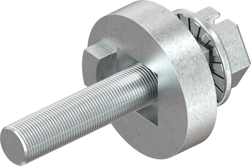 Spacer with screw, Zinc die raw