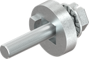 Spacer with screw, Zinc die raw