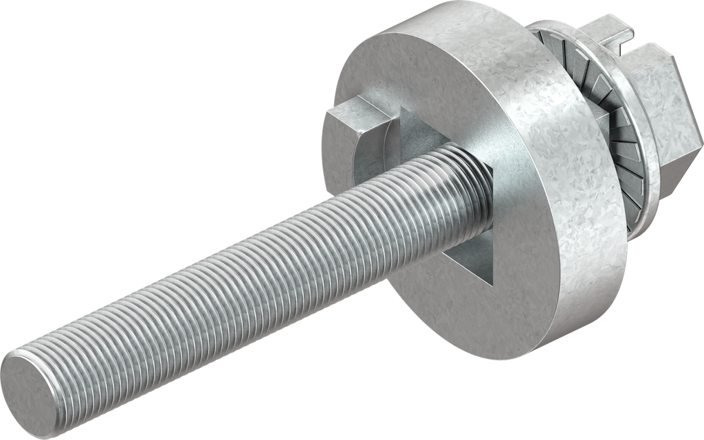 Spacer with screw, Zinc die raw