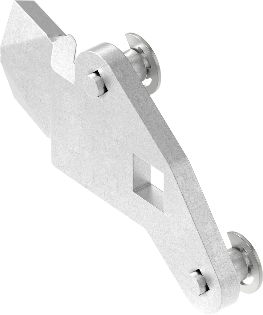 3-Point cam, right version, Steel zinc-plated