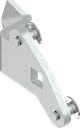 3-Point cam, right version, Steel zinc-plated