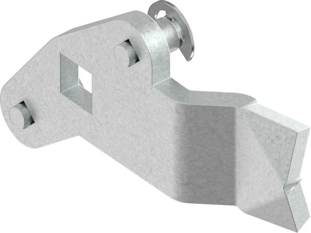 3-Point cam, left version, Steel zinc-plated