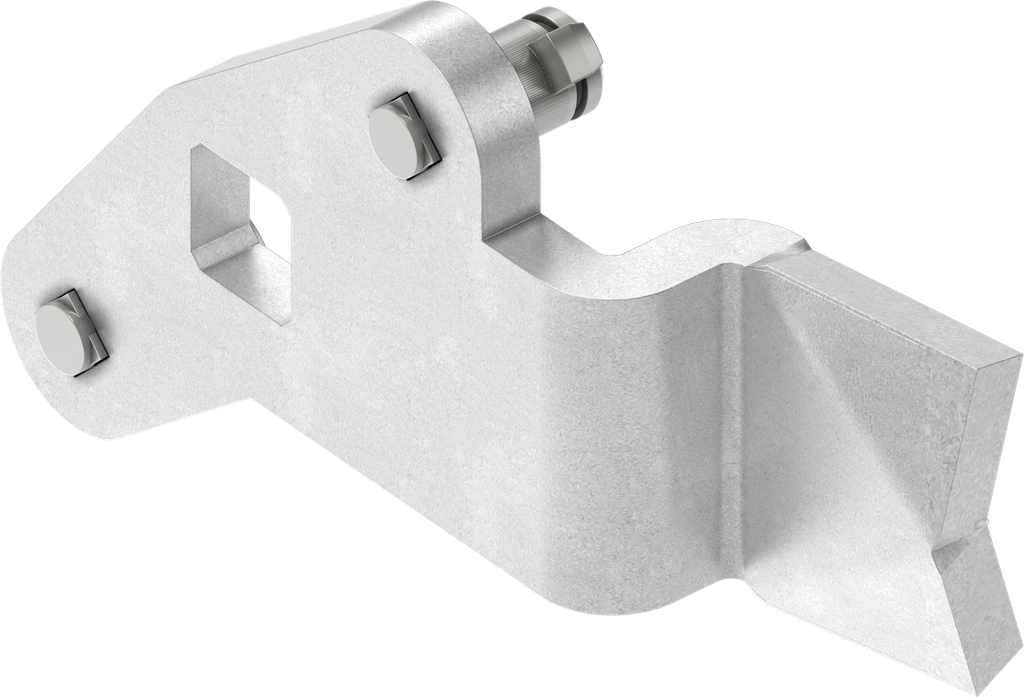3-Point cam, right version, Steel zinc-plated