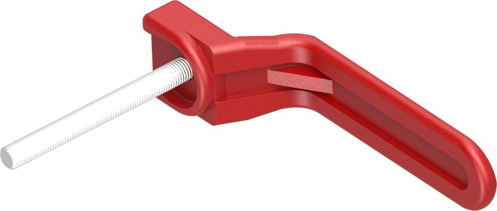 Inside handle, Polyamide red